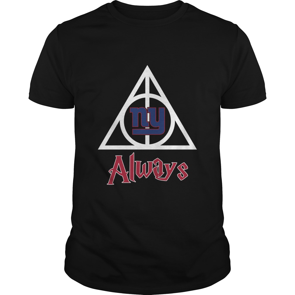 New York Giants "deathly Hallows Always" Harry Potter T-Shirt New York Giants "deathly Hallows Always" Harry Potter T-Shirt